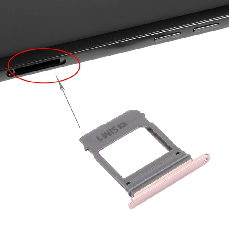 For Galaxy A5 (2017) / A520 & A7 (2017) / A720 SIM Card Tray + Micro SD Card Tray, Single Card (Pink) - free shipping - PMc TechLife - Order now!