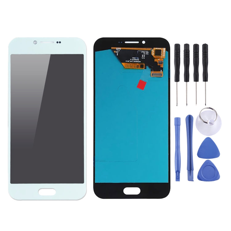 LCD Screen (OLED Material) for Galaxy A8 (2016), A810F/DS, A810YZ with Digitizer Full Assembly (White) - free shipping - PMc TechLife - Order now!