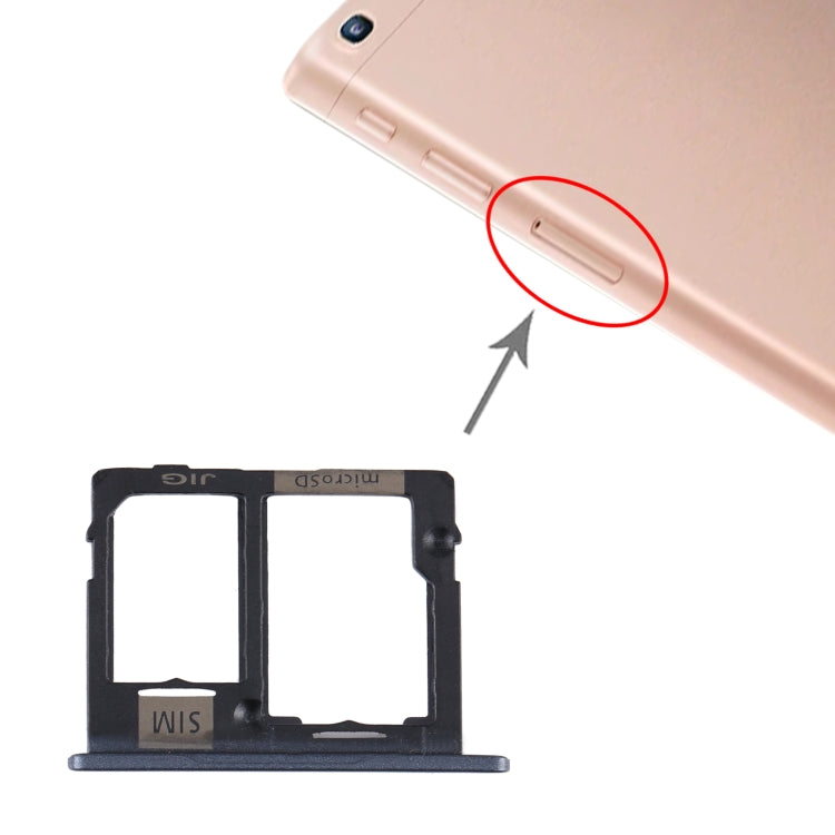 For Samsung Galaxy Tab A 10.1 (2019) / SM-T515 SIM Card Tray + Micro SD Card Tray (Black) - free shipping - PMc TechLife - Order now!