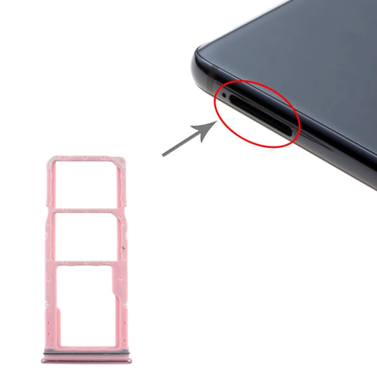 For Samsung Galaxy A9 (2018) SM-A920 SIM Card Tray + SIM Card Tray + Micro SD Card Tray (Pink) - Galaxy A Series Parts by PMC Jewellery | Online Shopping South Africa | PMC Jewellery | Buy Now Pay Later Mobicred