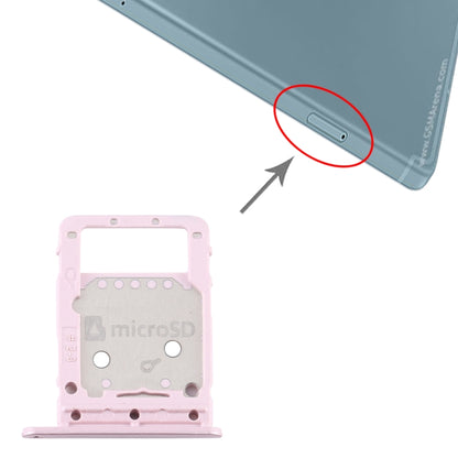 For Samsung Galaxy Tab S6 Lite / SM-P615 SIM Card Tray + Micro SD Card Tray (Pink) - Card Socket by PMC Jewellery | Online Shopping South Africa | PMC Jewellery