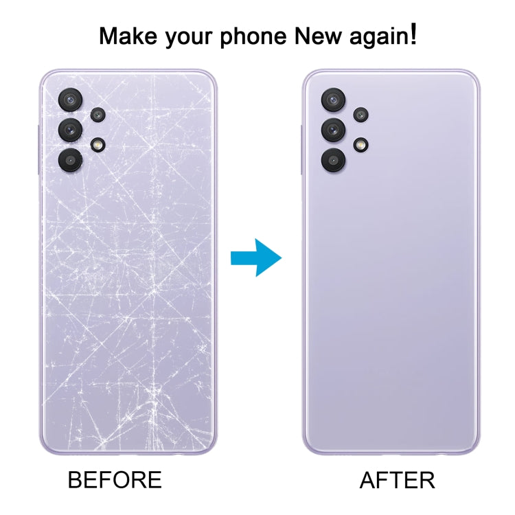 For Samsung Galaxy A32 5G Battery Back Cover with Camera Lens Cover(White) - free shipping - PMc TechLife - Order now!