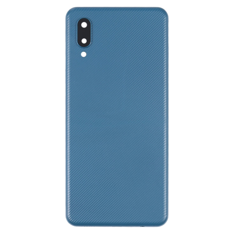 For Samsung Galaxy A02 Battery Back Cover with Camera Lens Cover (Blue) - free shipping - PMc TechLife - Order now!