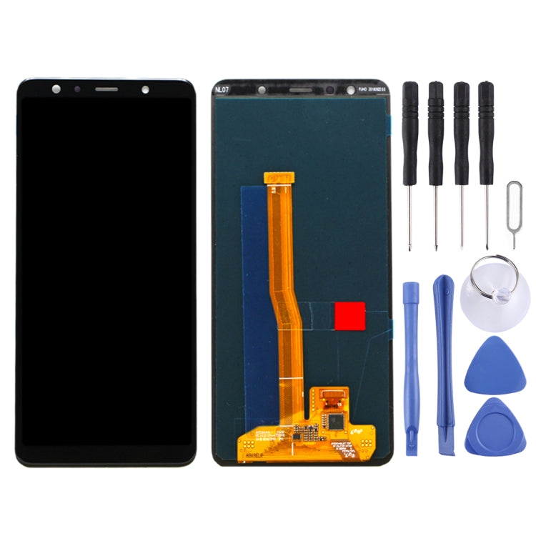 Original Super AMOLED LCD Screen for Galaxy A7 (2018), A750F / DS With Digitizer Full Assembly (Black) - free shipping - PMc TechLife - Order now!