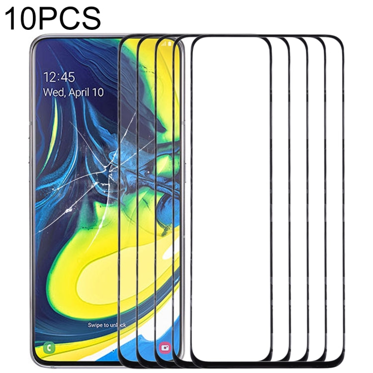 For Samsung Galaxy A90 / A80 10pcs Front Screen Outer Glass Lens (Black) - free shipping - PMc TechLife - Order now!