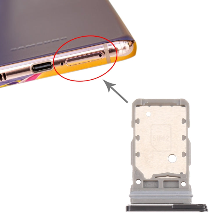 For Samsung Galaxy S21 / S21+ / S21 Ultra SIM Card Tray + SIM Card Tray (Black) - free shipping - PMc TechLife - Order now!
