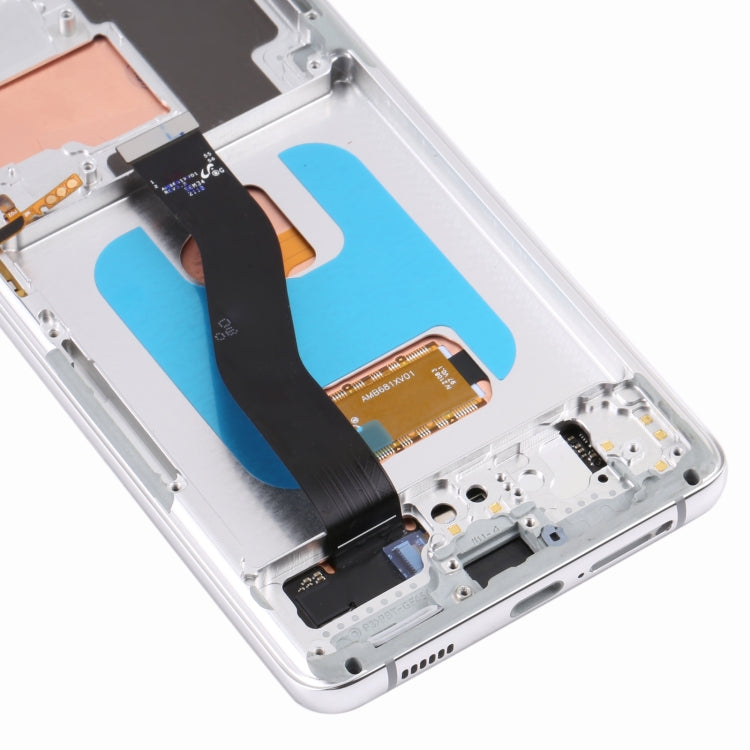 Original Super AMOLED LCD Screen For Samsung Galaxy S21 Ultra 5G SM-G998B Digitizer Full Assembly with Frame (Silver) - free shipping - PMC TechLife - Order now!