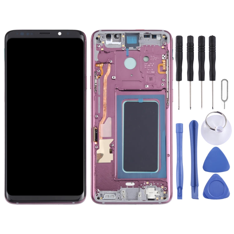 OLED LCD Screen for Samsung Galaxy S9+ SM-G965 Digitizer Full Assembly with Frame (Purple) - free shipping - PMc TechLife - Order now!