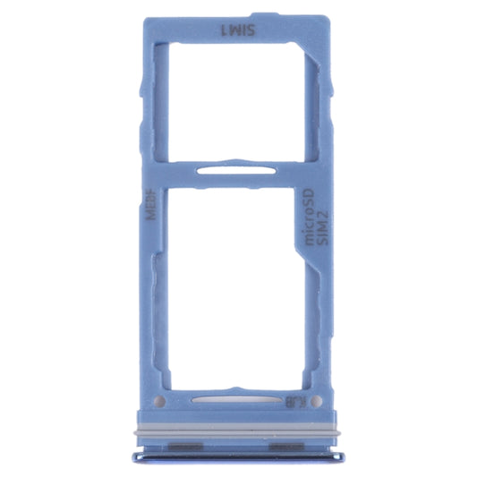 For Samsung Galaxy M52 5G SM-M526B Original SIM Card Tray + SIM Card Tray / Micro SD card tray (Blue) - Card Socket by PMC Jewellery | Online Shopping South Africa | PMC Jewellery | Buy Now Pay Later Mobicred