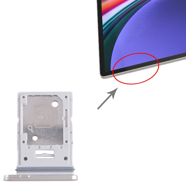 For Samsung Galaxy Tab S9+ Original SIM + Micro SD Card Tray (Beige) - free shipping - PMc TechLife - Order now!