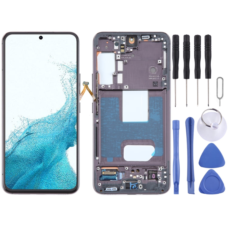 For Samsung Galaxy S22 5G SM-S901B Original LCD Screen Digitizer Full Assembly with Frame (Black) - LCD Screen by PMC Jewellery | Online Shopping South Africa | PMC Jewellery | Buy Now Pay Later Mobicred