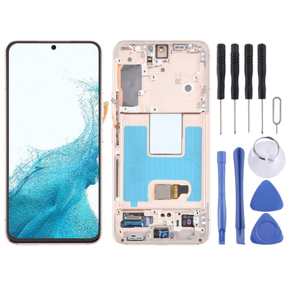 For Samsung Galaxy S22 5G SM-S901B Original LCD Screen Digitizer Full Assembly with Frame (Gold) - LCD Screen by PMC Jewellery | Online Shopping South Africa | PMC Jewellery | Buy Now Pay Later Mobicred