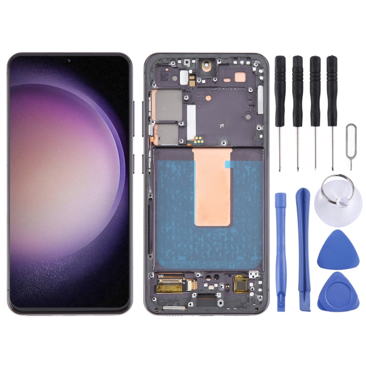 For Samsung Galaxy S23 SM-S911B 6.43 inch US Version OLED LCD Screen Digitizer Full Assembly with Frame (Black) - free shipping - PMc TechLife - Order now!