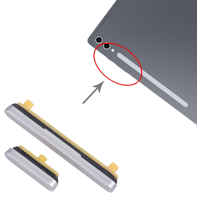 For Samsung Galaxy Tab S10+ SM-X820/X826 Original Power Button and Volume Control Button (Silver) - free shipping - PMc TechLife - Order now!