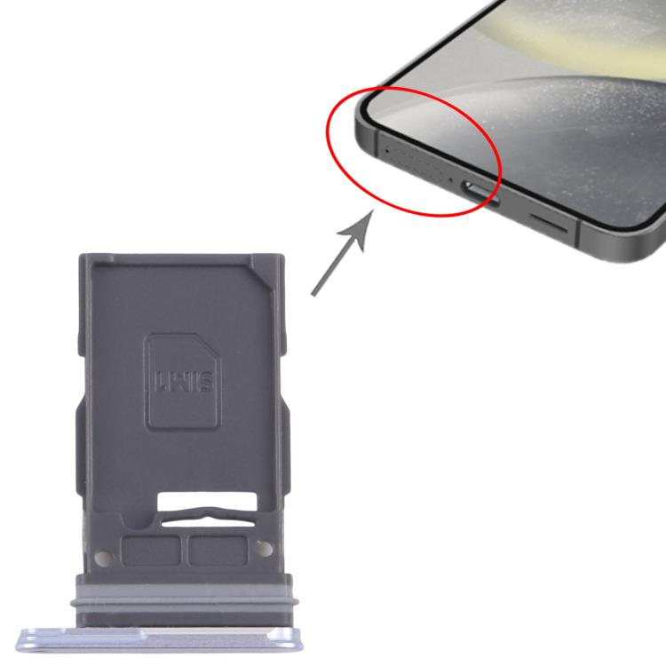 For Samsung Galaxy S25 / S25+ SM-S931B/S936B Original SIM Card Tray (Silver) - free shipping - PMc TechLife - Order now!