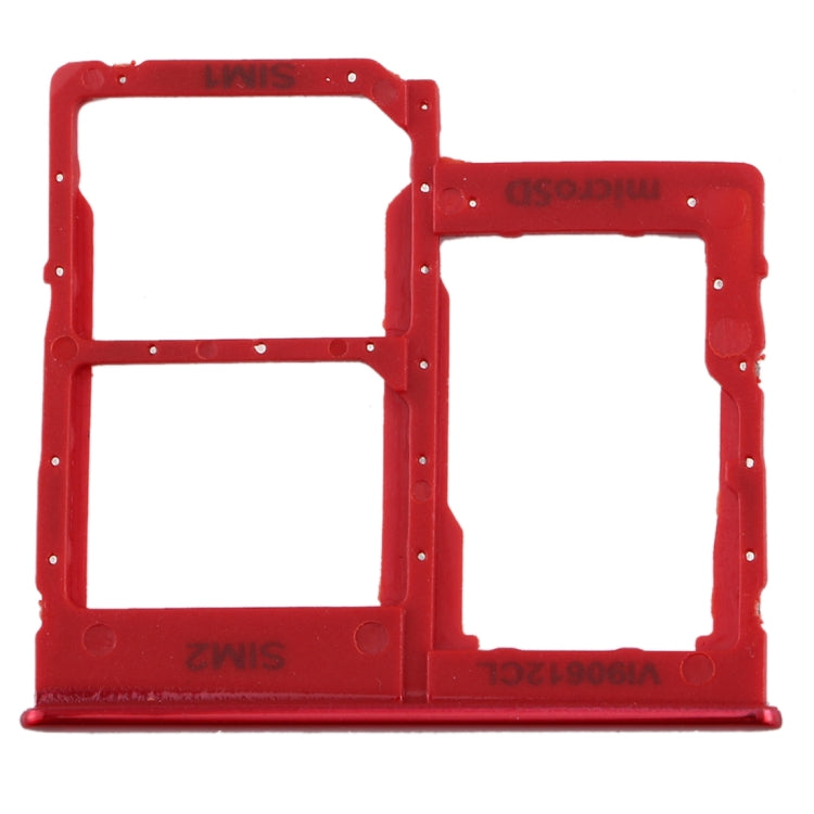 For Galaxy A40 SIM Card Tray + SIM Card Tray + Micro SD Card Tray (Red) - free shipping - PMc TechLife - Order now!