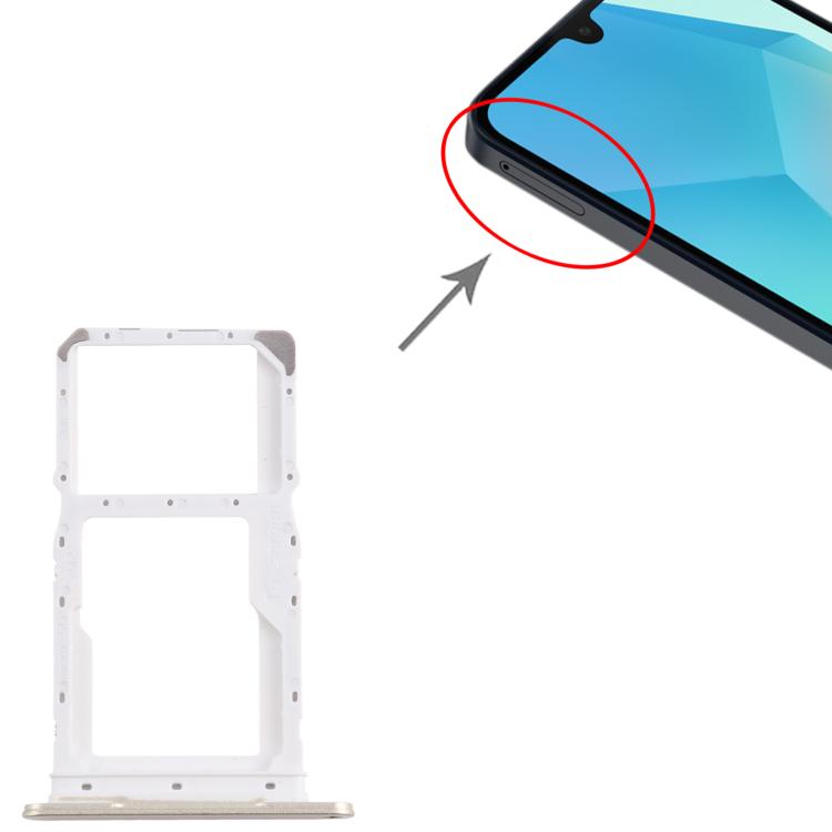 For Samsung Galaxy A16 5G SM-A166P Original SIM + SIM / Micro SD Card Tray (Gold) - free shipping - PMc TechLife - Order now!