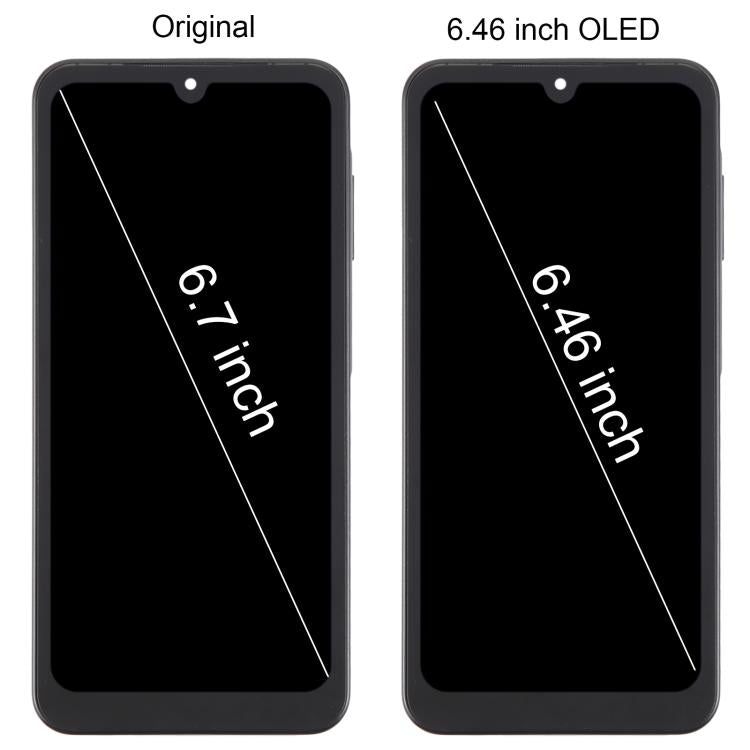 For Samsung Galaxy A26 SM-A266B 6.46 inch OLED LCD Screen Digitizer Full Assembly with Frame (White) - free shipping - PMc TechLife - Order now!