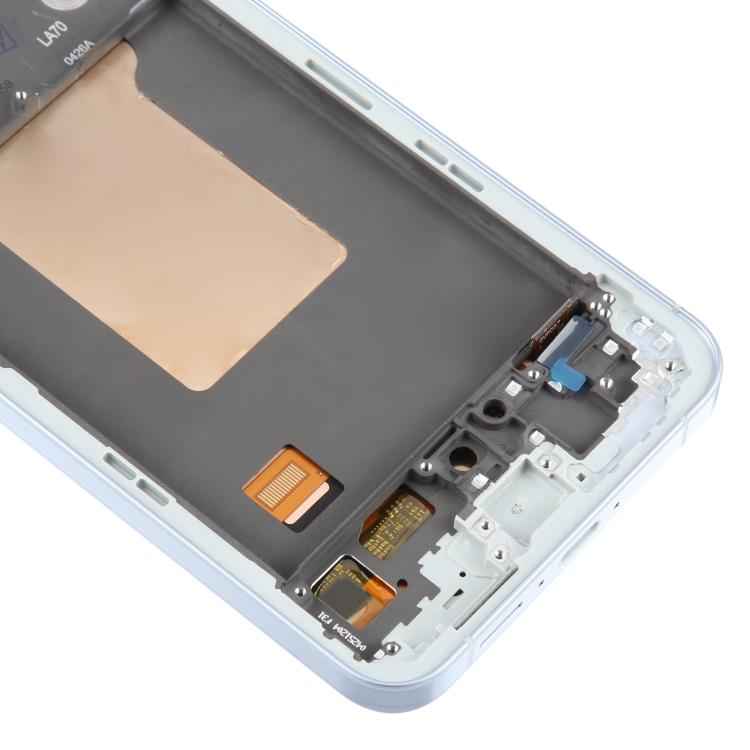 For Samsung Galaxy A55 SM-A556B OLED LCD Screen Digitizer Full Assembly with Frame (Baby Blue) - free shipping - PMc TechLife - Order now!