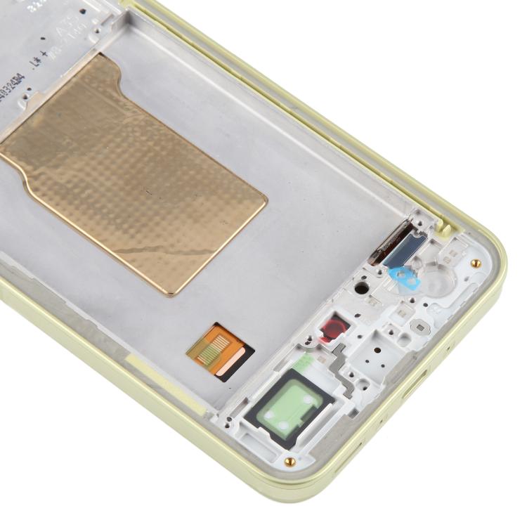 For Samsung Galaxy A35 SM-A356B OLED LCD Screen Digitizer Full Assembly with Frame (Light Green) - free shipping - PMc TechLife - Order now!