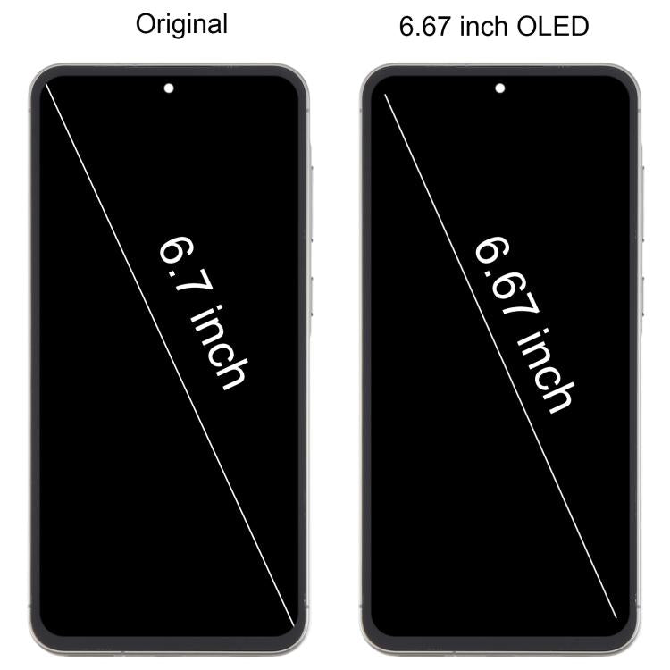 For Samsung Galaxy A56 SM-A566B 6.67 inch OLED LCD Screen Digitizer Full Assembly with Frame (Grey) - free shipping - PMc TechLife - Order now!