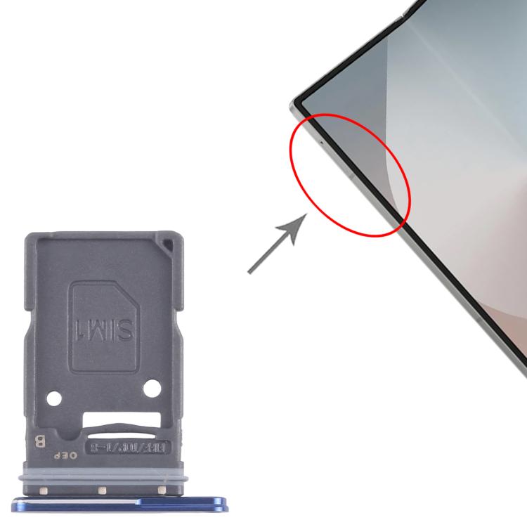 For Samsung Galaxy Z Fold7 SM-F966U US Version Original SIM Card Tray (Blue) - free shipping - PMC TechLife - Order now!