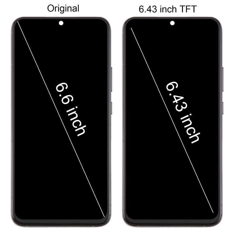 For Samsung Galaxy S22+ SM-S906B 6.43 inch TFT LCD Screen Digitizer Full Assembly with Frame, Not Supporting Fingerprint Identification (Black) - free shipping - PMC TechLife - Order now!