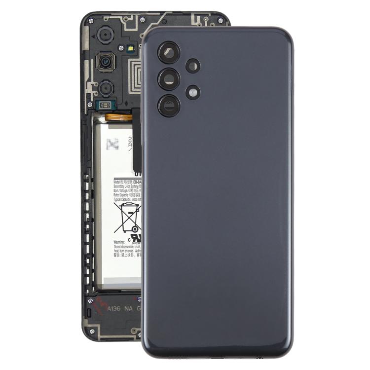 For Samsung Galaxy A13 SM-A135F Back Cover with Camera Lens Cover(Black) - free shipping - PMC TechLife - Order now!