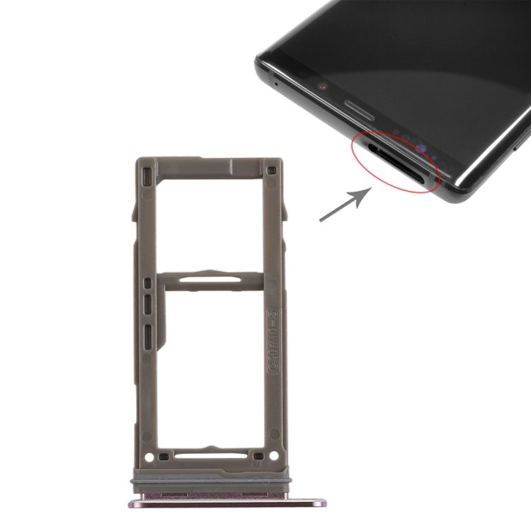 For Galaxy Note9 SIM Card Tray +  Micro SD Card Tray (Purple) - free shipping - PMc TechLife - Order now!