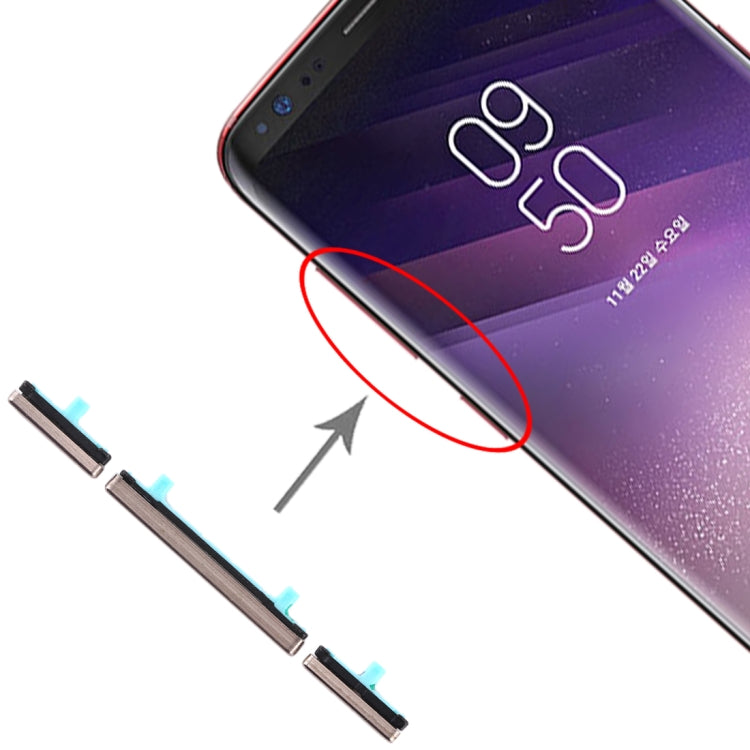For Galaxy S8 / Galaxy S8+ 10 Set Side Keys(Gold) - free shipping - PMc TechLife - Order now!