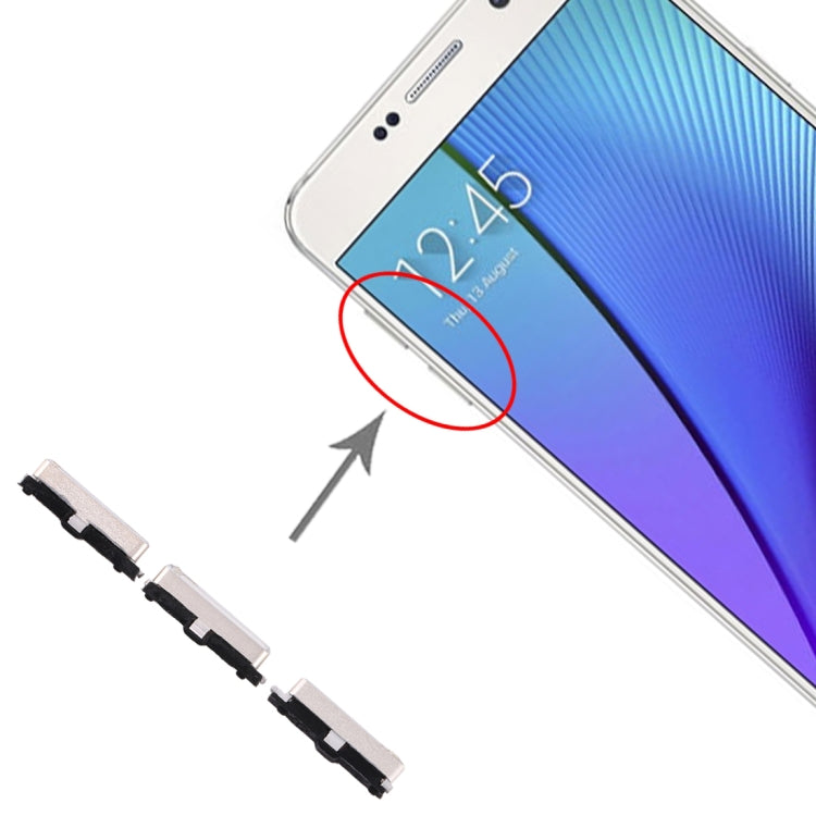 For Galaxy Note 5 10 Set Side Keys(Gold) - free shipping - PMc TechLife - Order now!