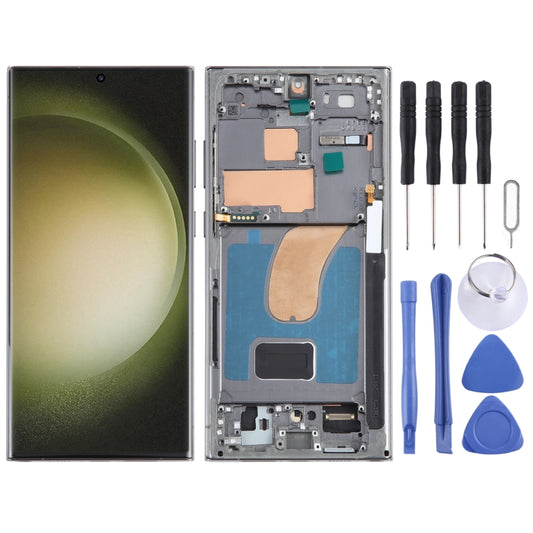 For Samsung Galaxy S23 Ultra SM-S918U US Edition Original LCD Screen Digitizer Full Assembly with Frame (Green) - LCD Screen by PMC Jewellery | Online Shopping South Africa | PMC Jewellery