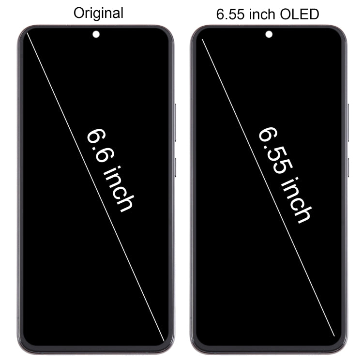 For Samsung Galaxy S22+ 5G SM-S906B 6.55 inch OLED  LCD Screen Digitizer Full Assembly with Frame (Black) - free shipping - PMc TechLife - Order now!