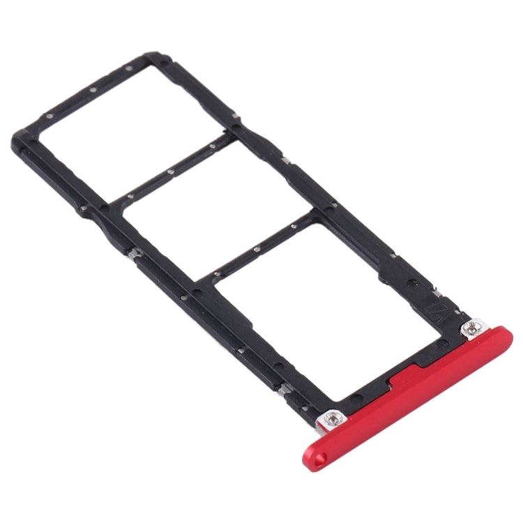 SIM Card Tray + SIM Card Tray + Micro SD Card Tray for Huawei Enjoy Max (Red) - Card Socket by PMc TechLife | Online Shopping South Africa | PMc TechLife | Buy Now Pay Later Mobicred