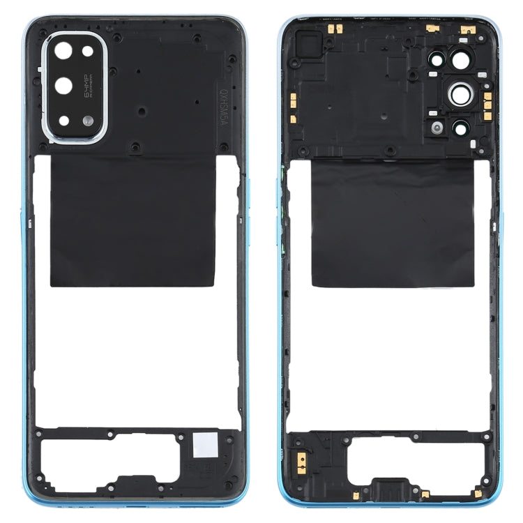 For OPPO Realme X7 Back Housing Frame (Blue) - Frame Bezel Plate by PMC Jewellery | Online Shopping South Africa | PMC Jewellery | Buy Now Pay Later Mobicred