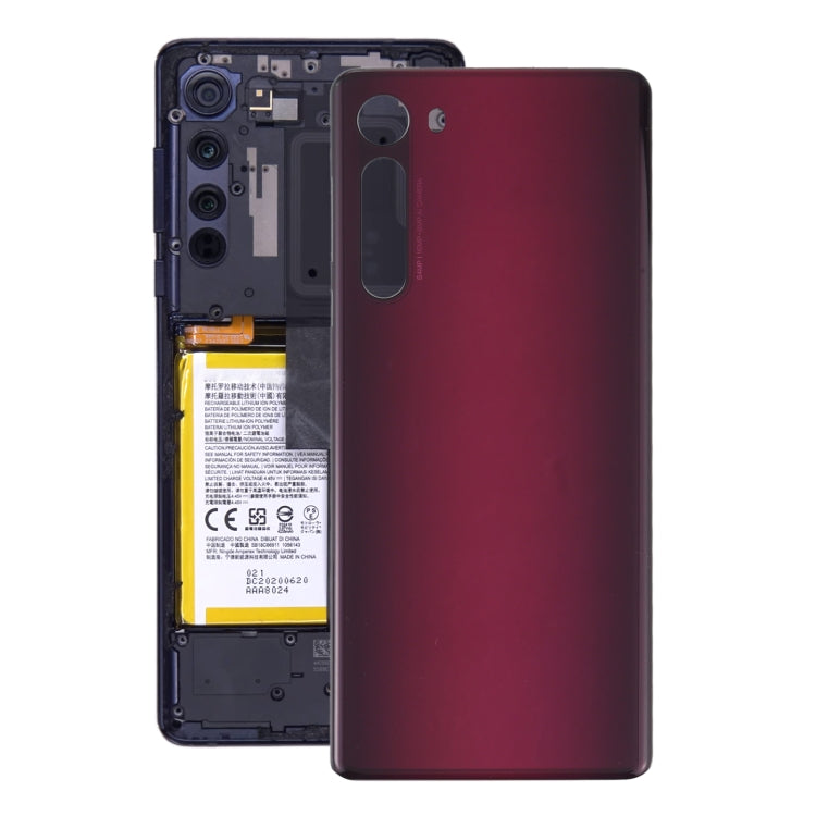 Battery Back Cover for Motorola Edge XT2063-3(Red) - Back Cover by PMC Jewellery | Online Shopping South Africa | PMC Jewellery | Buy Now Pay Later Mobicred