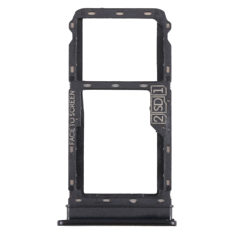 SIM Card Tray + Micro SD Card Tray for Motorola Moto G8 Plus XT2019 XT2019-2 (Black) - Card Socket by PMc TechLife | Online Shopping South Africa | PMc TechLife | Buy Now Pay Later Mobicred