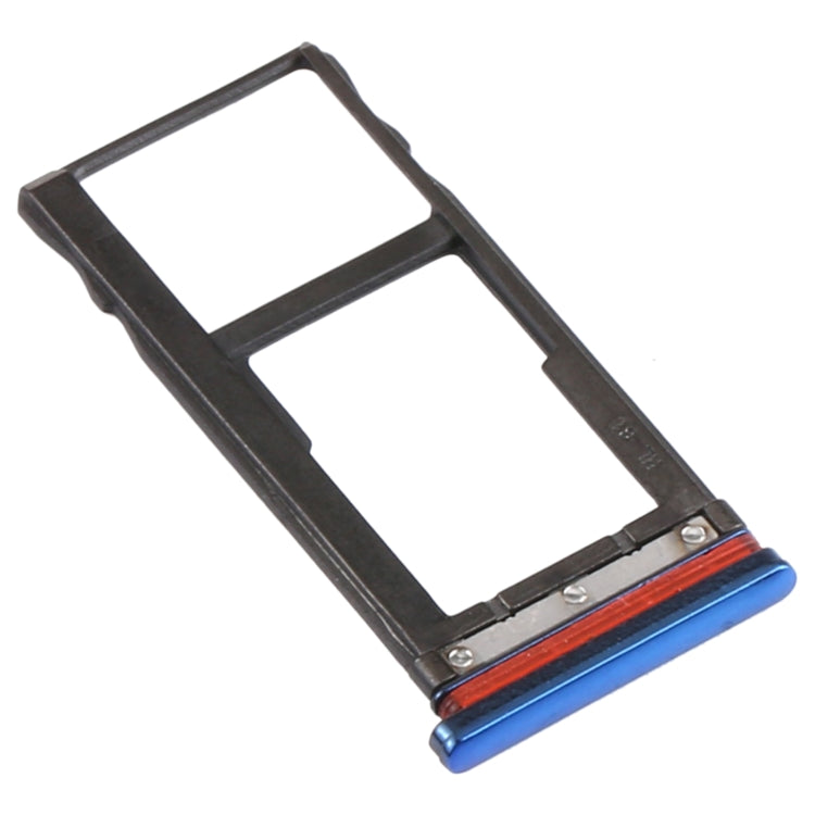 SIM Card Tray + Micro SD Card Tray for Motorola Moto One Vision / P50 (Blue) - Card Socket by PMc TechLife | Online Shopping South Africa | PMc TechLife | Buy Now Pay Later Mobicred