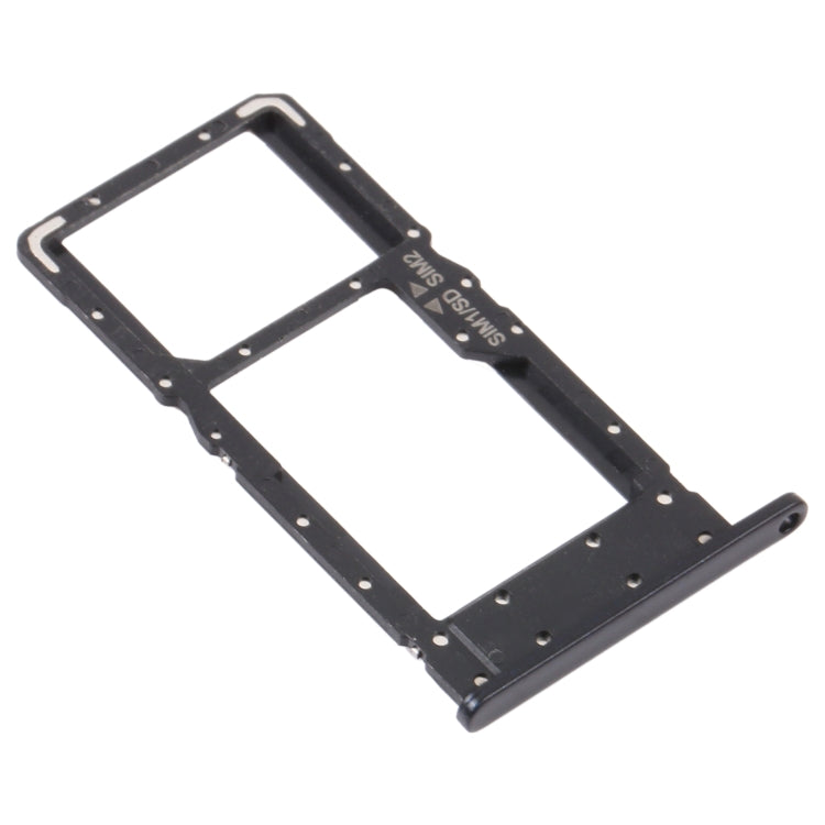 SIM Card Tray + SIM Card Tray / Micro SD Card Tray for Honor Play4 (Black) - Card Socket by PMc TechLife | Online Shopping South Africa | PMc TechLife | Buy Now Pay Later Mobicred