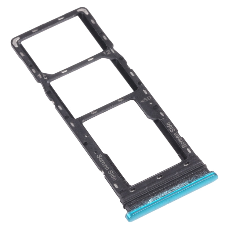 For infinix Smart 5 X657 X657C SIM Card Tray + SIM Card Tray + Micro SD Card Tray (Green) - Card Tray by PMc TechLife | Online Shopping South Africa | PMc TechLife | Buy Now Pay Later Mobicred