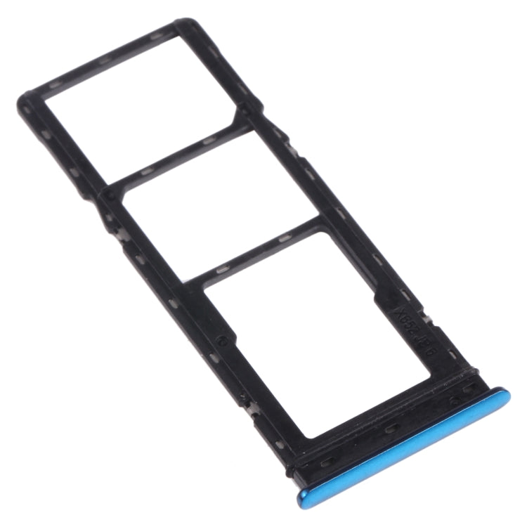 For infinix S5 X652 SIM Card Tray + SIM Card Tray + Micro SD Card Tray (Blue) - Card Tray by PMc TechLife | Online Shopping South Africa | PMc TechLife | Buy Now Pay Later Mobicred