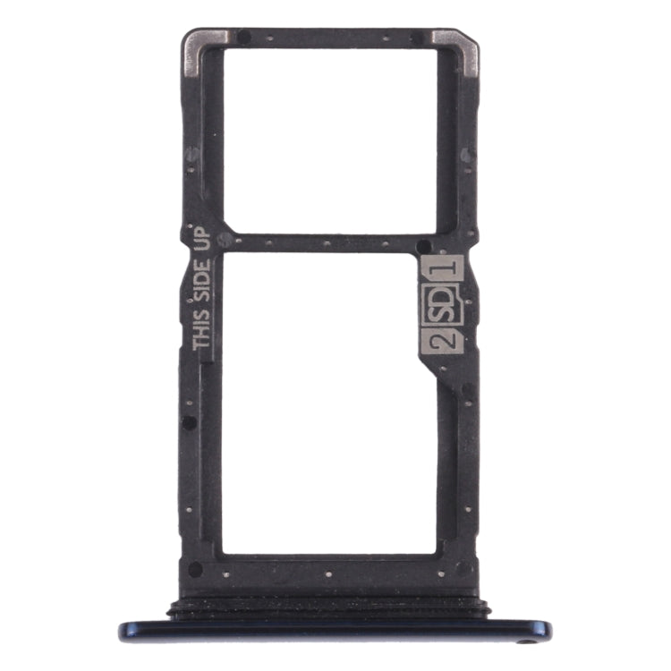 SIM Card Tray + SIM Card Tray / Micro SD Card Tray for Motorola One Hyper XT2027 XT2027-1 (Blue) - Card Socket by PMc TechLife | Online Shopping South Africa | PMc TechLife | Buy Now Pay Later Mobicred