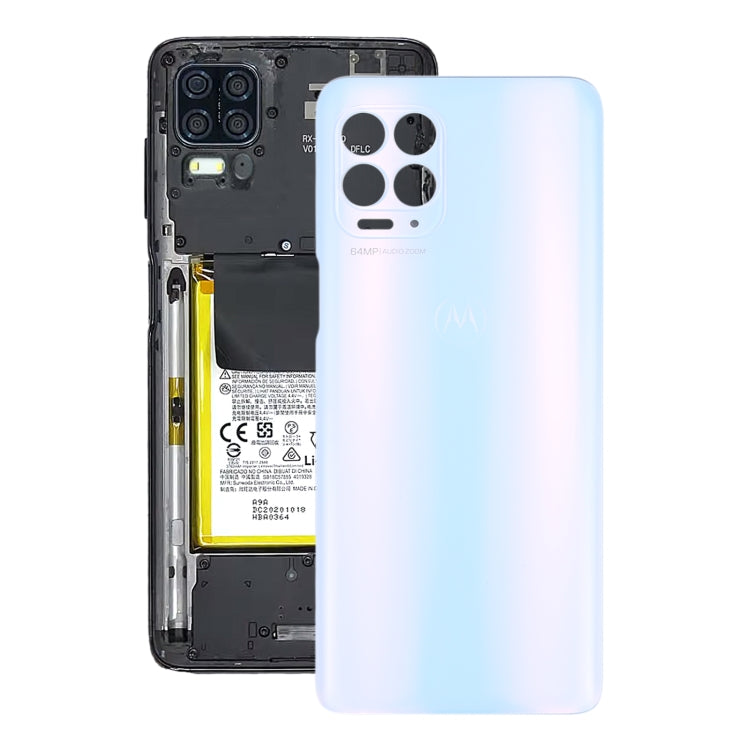 Battery Back Cover for Motorola Edge S(Silver) - Back Cover by PMC TechLife | Online Shopping South Africa | PMC TechLife | Buy Now Pay Later Mobicred