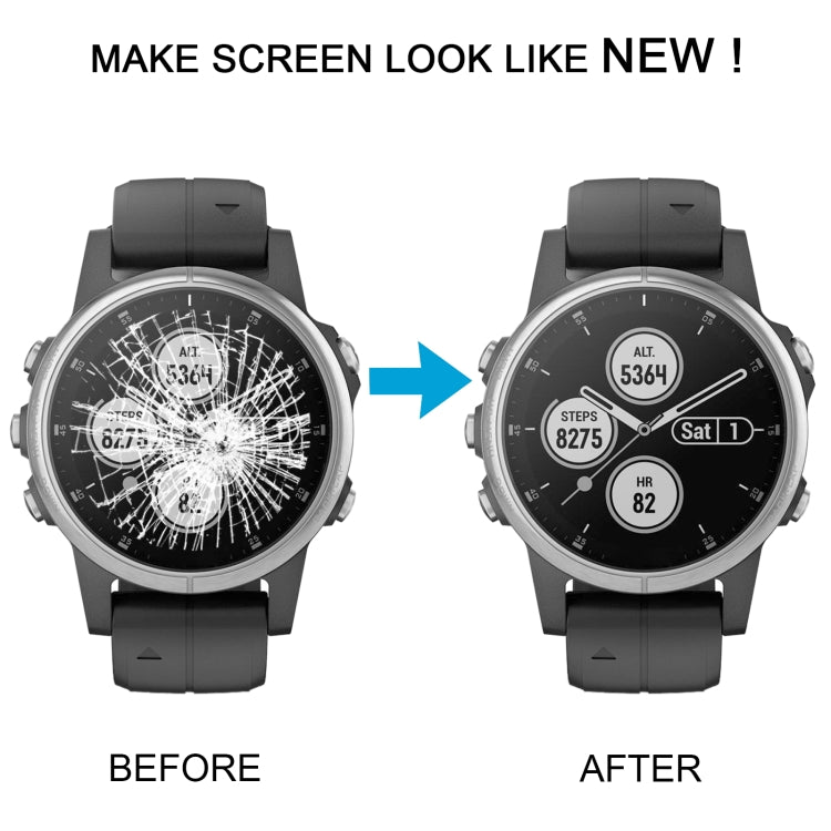 LCD Screen and Digitizer Full Assembly With Frame for Garmin Fenix 5S Plus Sapphire Version(Silver) - For Garmin by PMC Jewellery | Online Shopping South Africa | PMC Jewellery