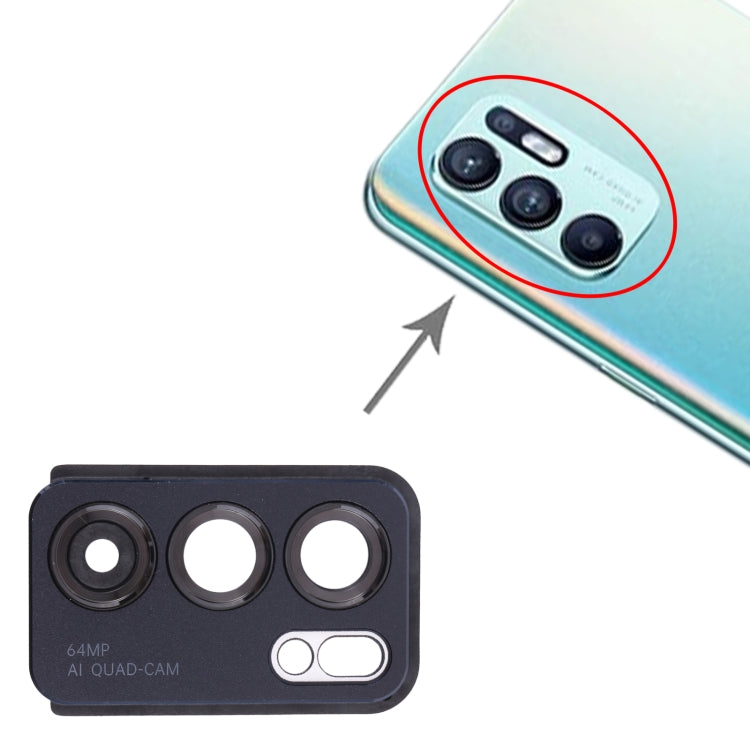 For OPPO Reno6 5G PEQM00, CPH2251 Camera Lens Cover (Black) - Camera Series by PMc TechLife | Online Shopping South Africa | PMc TechLife | Buy Now Pay Later Mobicred