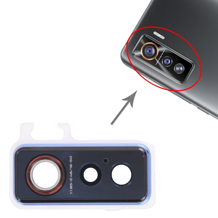 For vivo iQOO 5 5G  V2024A Camera Lens Cover (Blue) - Camera Parts by PMc TechLife | Online Shopping South Africa | PMc TechLife | Buy Now Pay Later Mobicred
