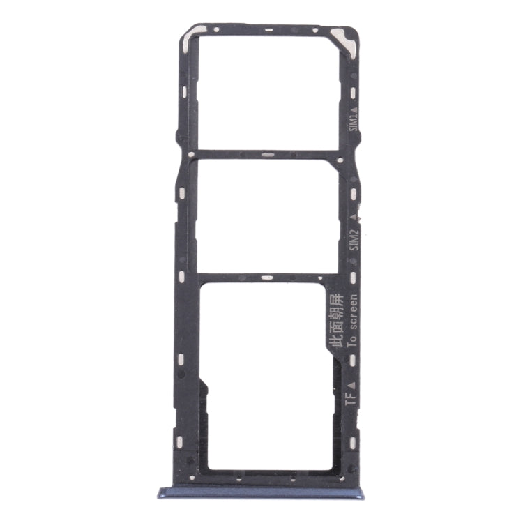For OPPO A35 CPH2179  SIM Card Tray + SIM Card Tray + Micro SD Card Tray (Black) - Card Tray by PMc TechLife | Online Shopping South Africa | PMc TechLife | Buy Now Pay Later Mobicred