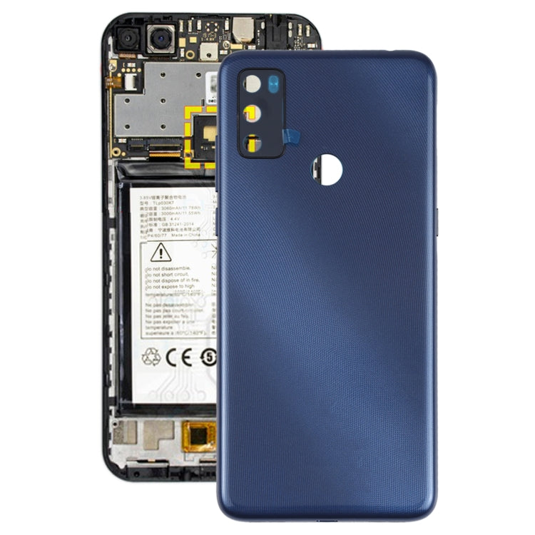 For Alcatel 1S (2021) 6025 Battery Back Cover  (Blue) - Back Cover by PMC TechLife | Online Shopping South Africa | PMC TechLife | Buy Now Pay Later Mobicred