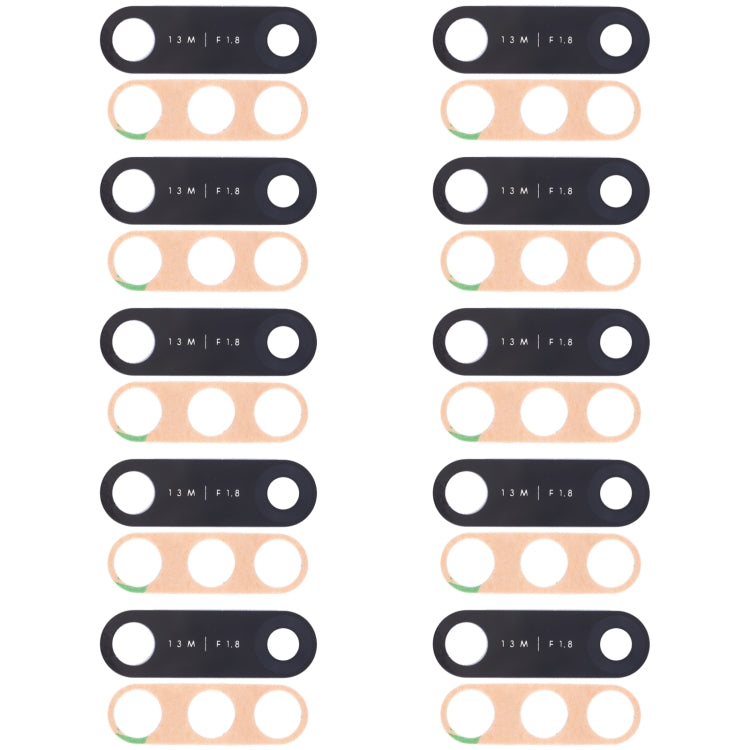 For Infinix Hot 7 X624B, X624, X652A 10pcs Back Camera Lens - Camera Parts by PMc TechLife | Online Shopping South Africa | PMc TechLife | Buy Now Pay Later Mobicred