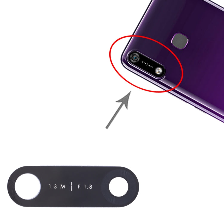 For Infinix Hot 7 X624B, X624, X652A 10pcs Back Camera Lens - Camera Parts by PMc TechLife | Online Shopping South Africa | PMc TechLife | Buy Now Pay Later Mobicred